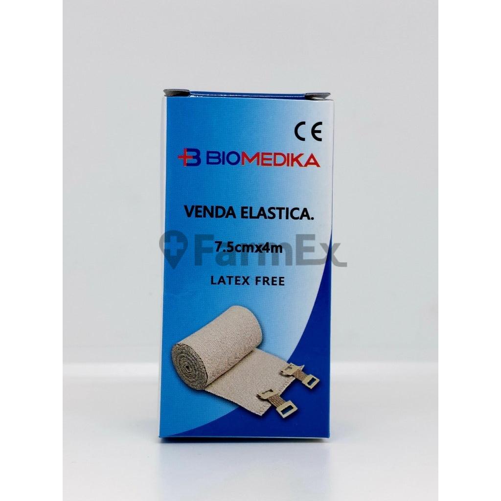 Venda elástica 7,5 cm x 4 m Latex Free x 1 Unidad BIOMEDIKA